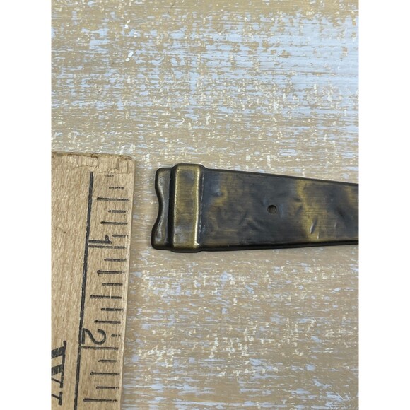 18 VTG Amerock Antique English BP-203 AE Dummy Hammered Cabinet Door Straps NOS - Picture 4 of 5